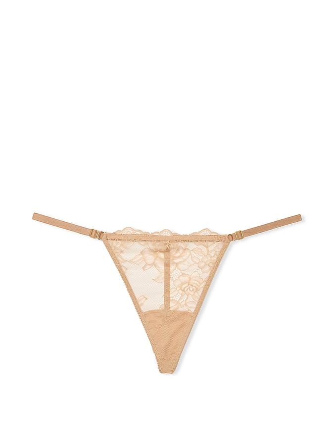 Rose Lace Adjustable V-String Panty image number 2