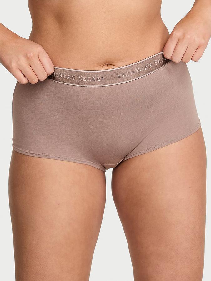 Logo Cotton Boyshort Panty