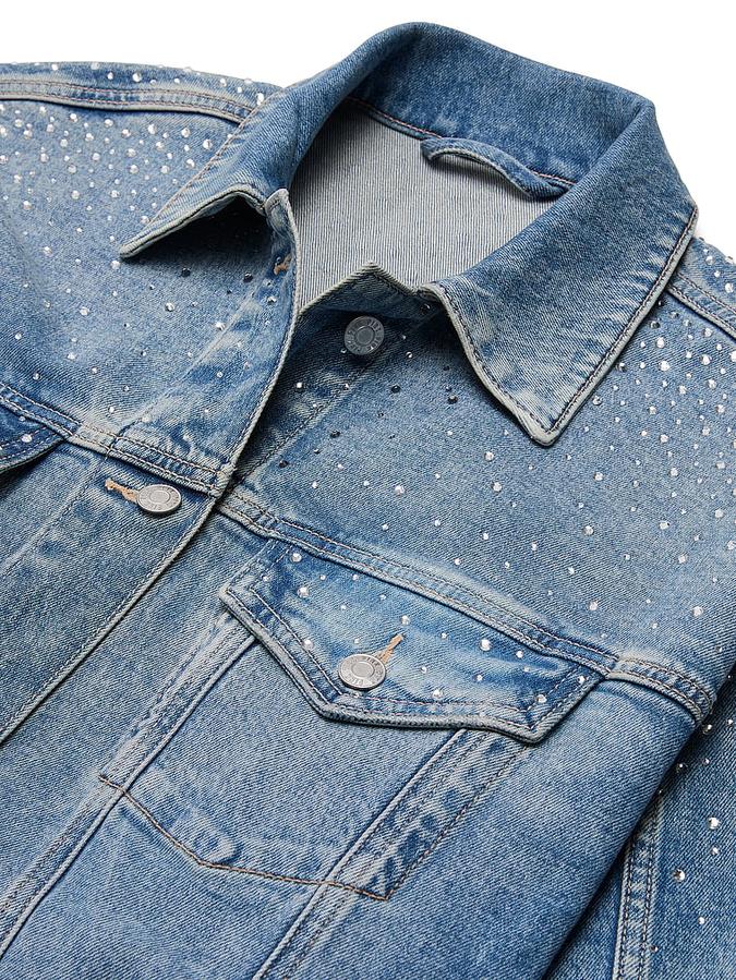 Denim by PINK Oversized Trucker Jacket image number 3