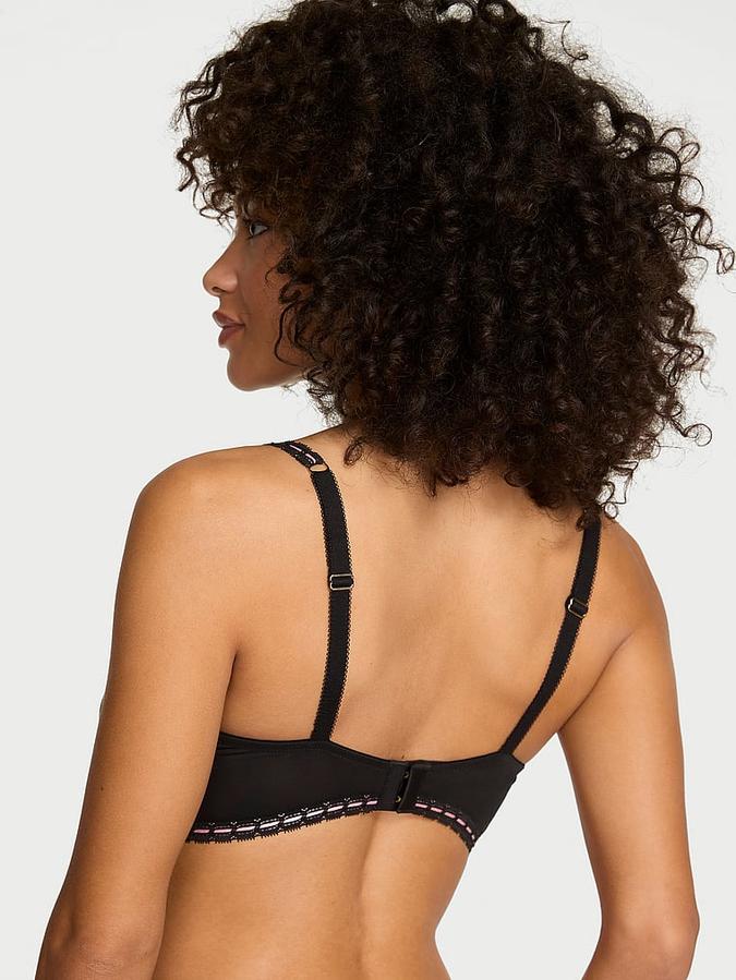 Wicked Unlined Ribbon Slot Open-Cup Balconette Bra