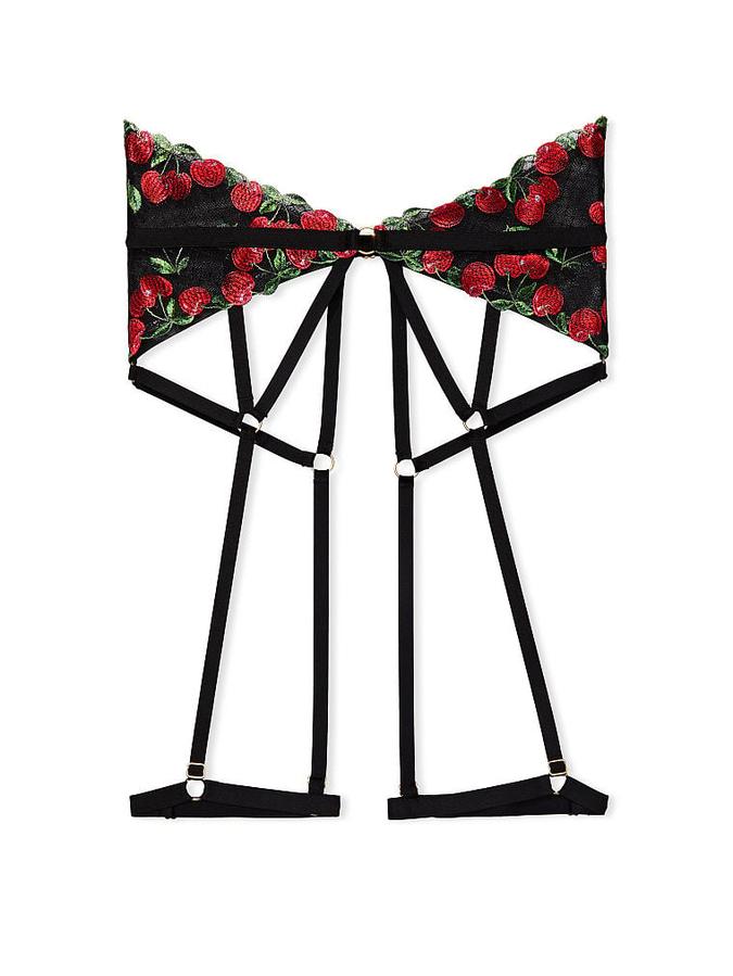 Cherry Embroidery Garter Belt image number 2