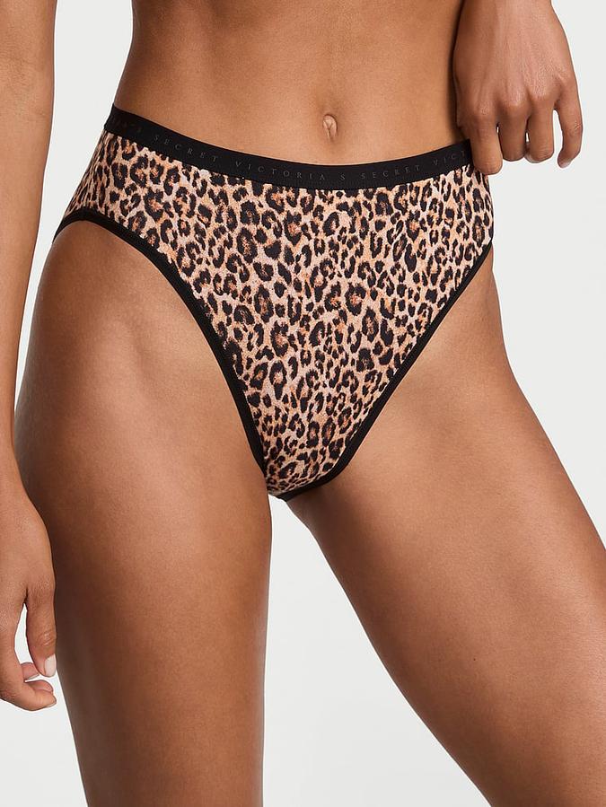Stretch Cotton High-Leg Brief Panty
