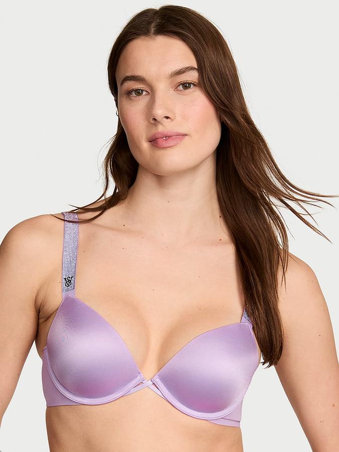 Shine Strap Push-Up Bra image number 0
