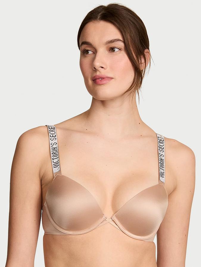 Shine Strap Push-Up Bra image number 0