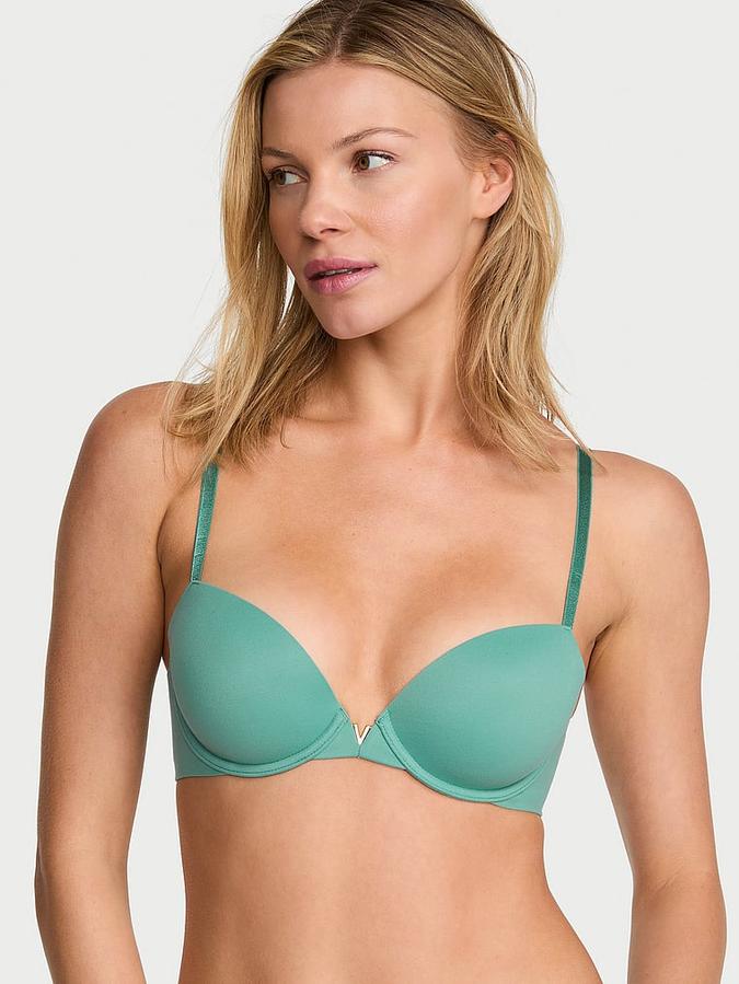 Smooth Lightly Lined Plunge Demi Bra