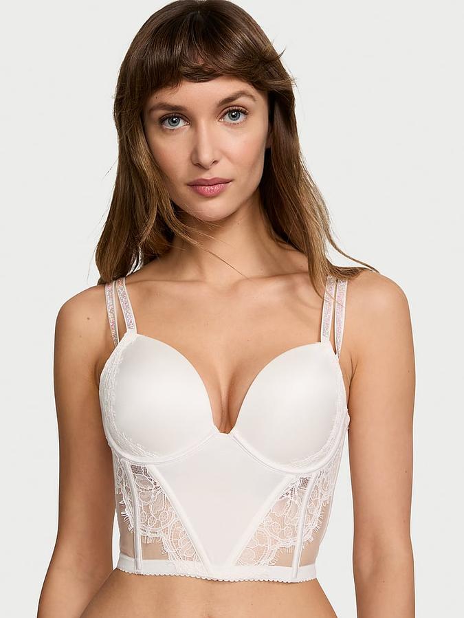 Double Shine Strap Push-Up Corset Top image number 0