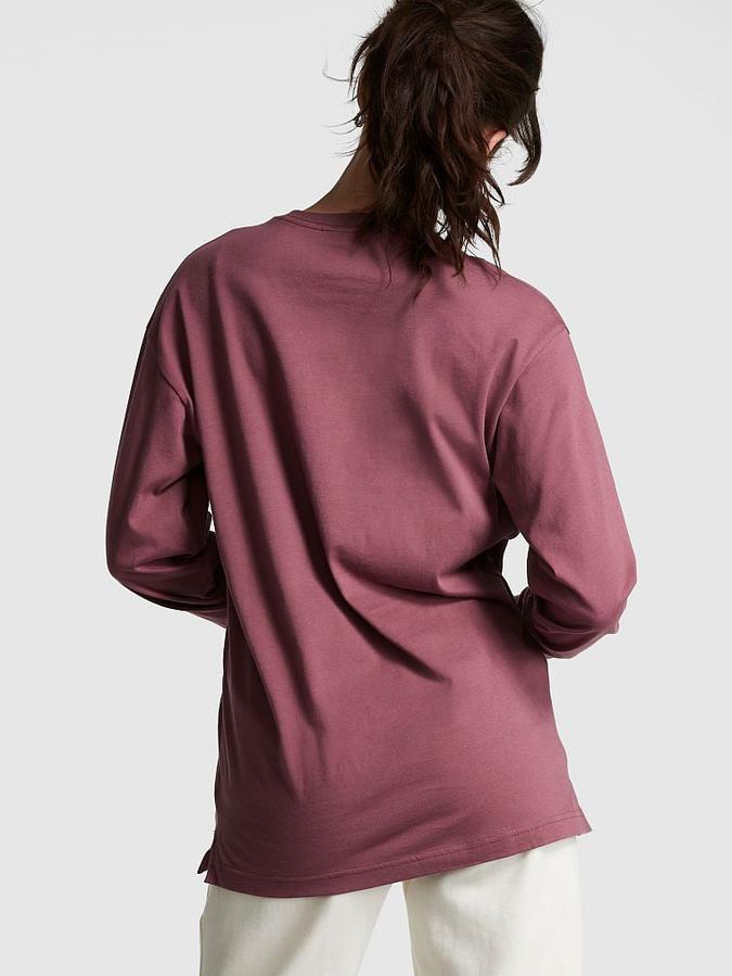 Cotton Long Sleeve Campus T-Shirt image number 1