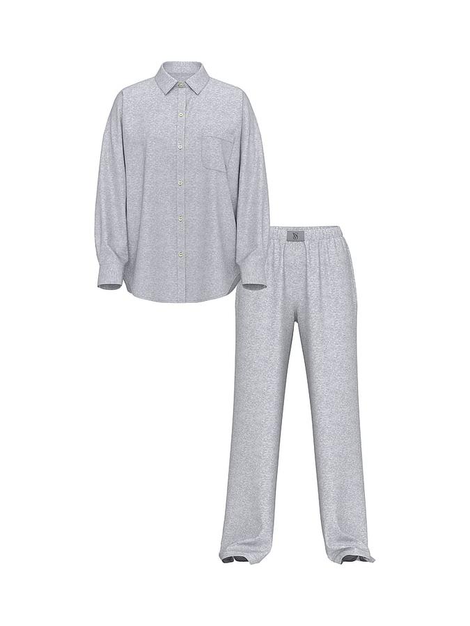 Modal-Cotton Long Pajama Set image number 2