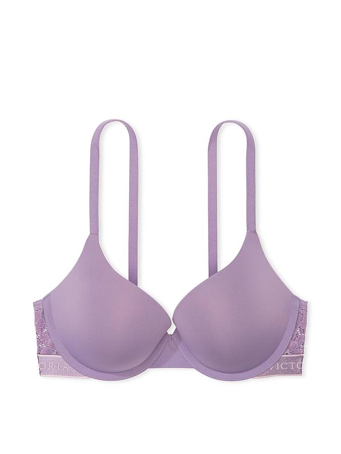 Push-Up Perfect Shape Lace-Trim Bra image number 2