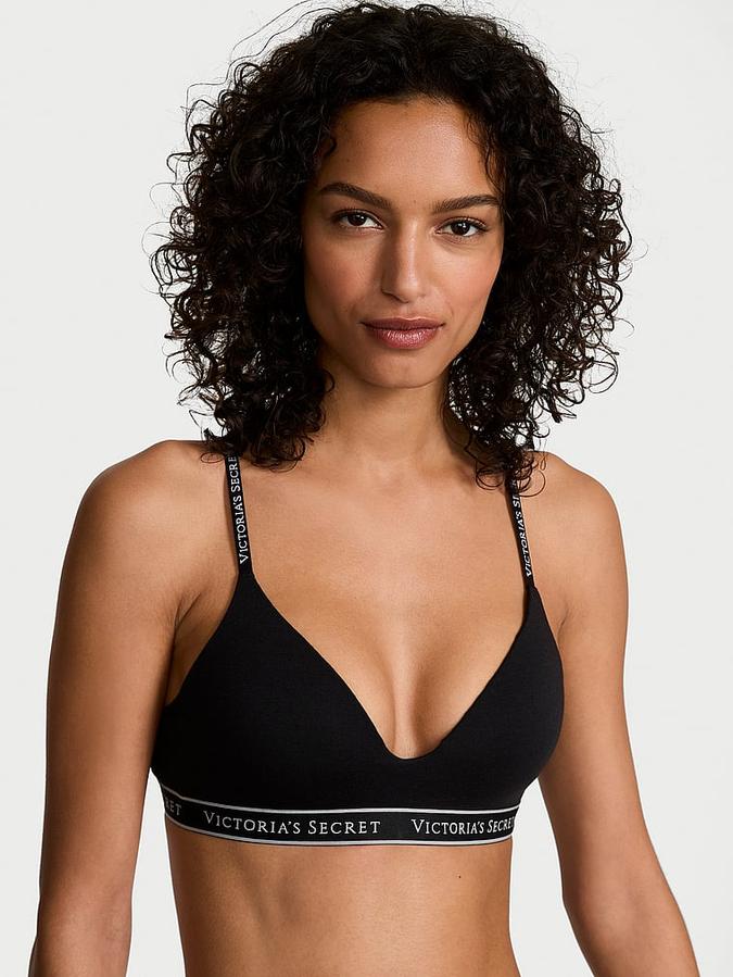 Lightly Lined Wireless Cotton Bra image number 0