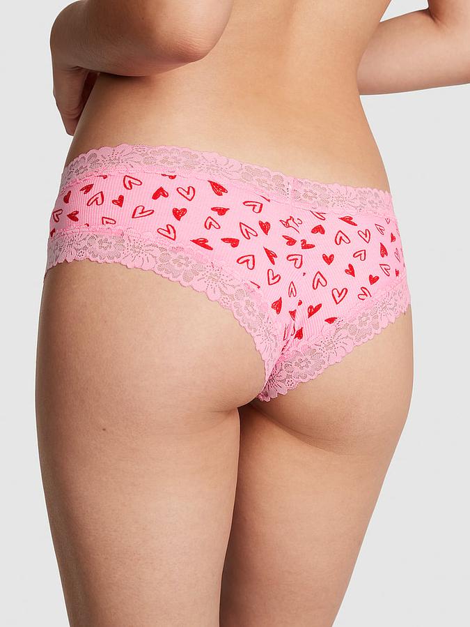 Buy Victoria's SecretLace Trim Cotton Cheeky Panty Pack, Underwear for Women  (XS-XXL) Online at desertcartINDIA