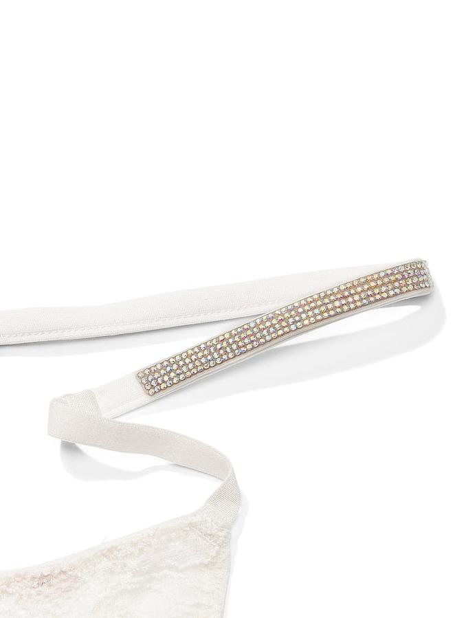 Shine Strap Lace V-String Panty image number 3