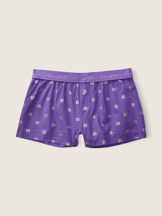 Flannel Boxy Pajama Shorts image number 2