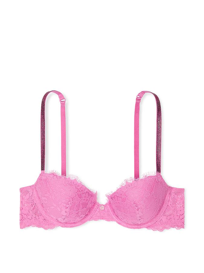 Twinkle Strap Lace Classic-Coverage Demi Bra image number 2