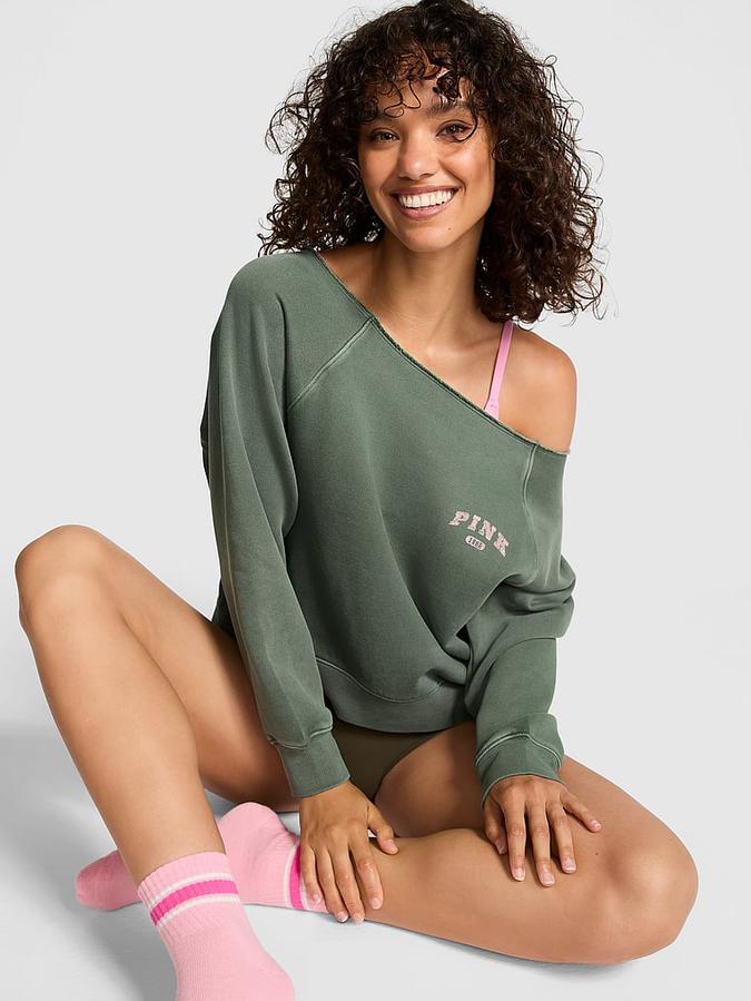 Ivy Fleece Off-The-Shoulder Sweatshirt image number 0