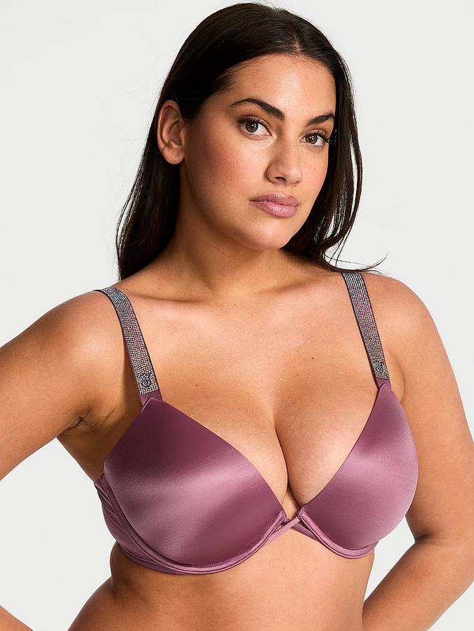 Shine Strap Lightly Lined Low-Cut Demi Bra