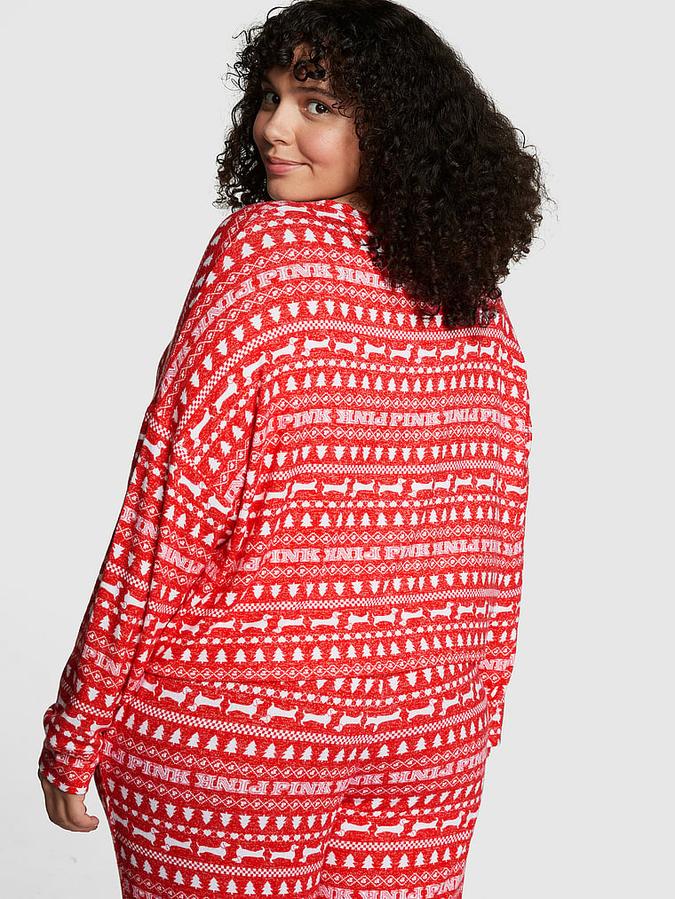 Cozy Long-Sleeve Sleep Shirt image number 1