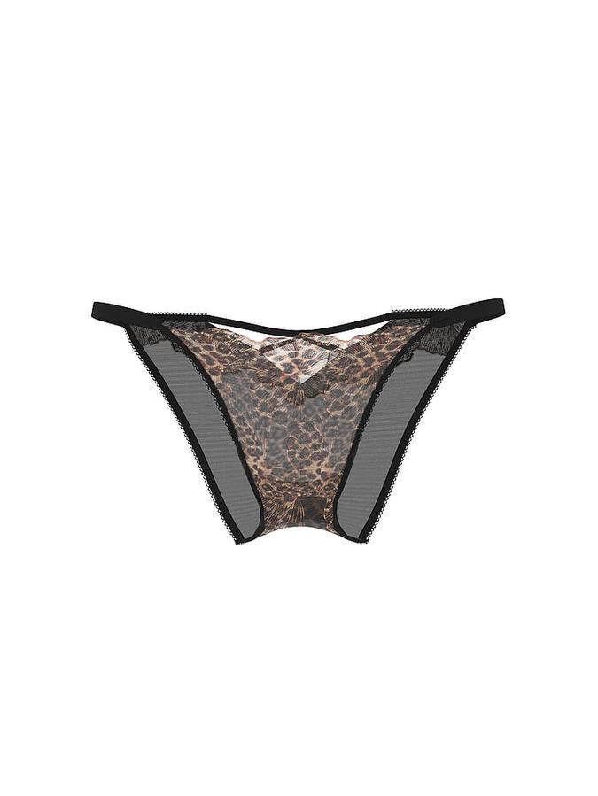 Geo Leo Embroidery String Brazilian Panty image number 2