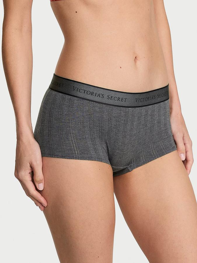 SoSoft&trade; Modal Ultra-Fine Logo Boyshort Panty