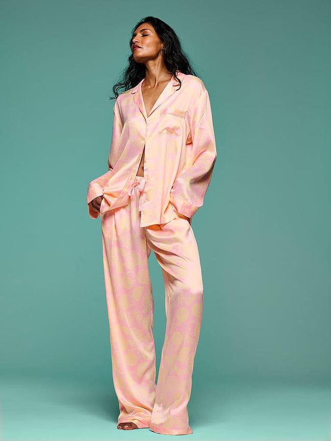 Signature Satin Long Pajama Set image number 3