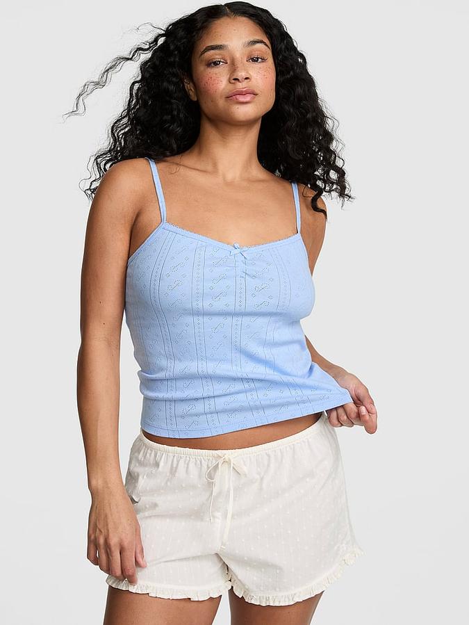 Pointelle Sweetheart Cami
