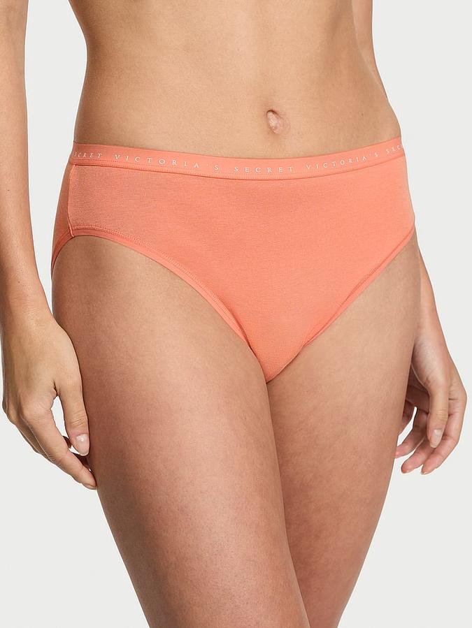Stretch Cotton High-Leg Brief Panty image number 0