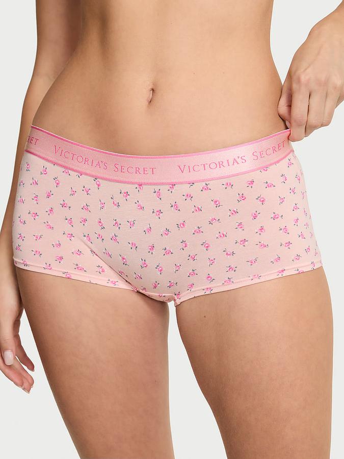 Logo Cotton Boyshort Panty image number 0