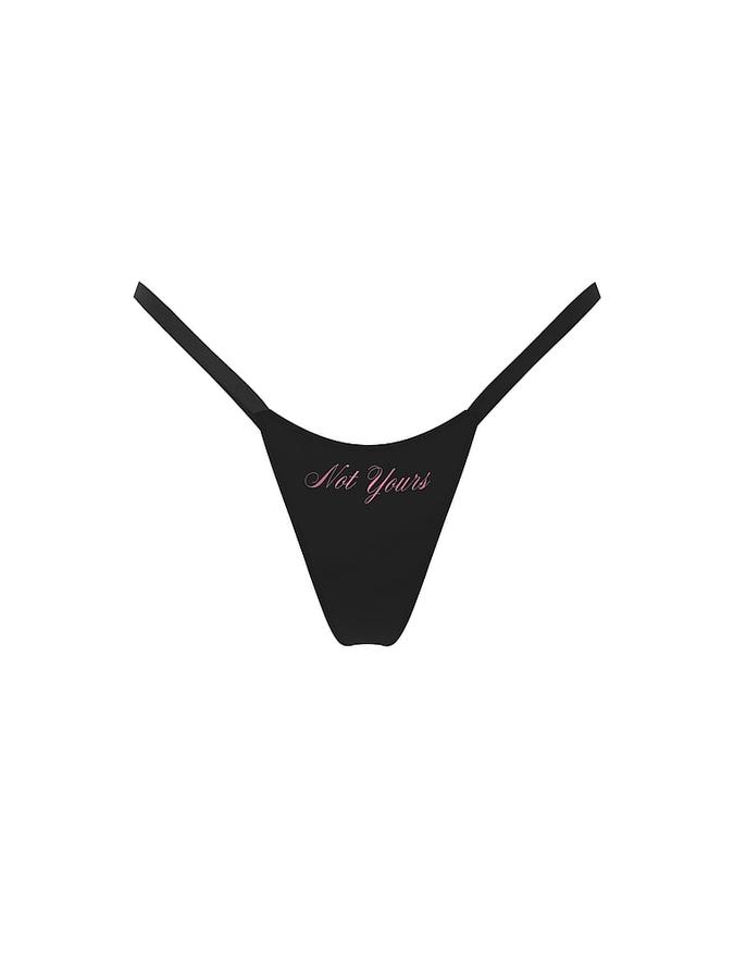 Logo Cotton String Micro Thong Panty image number 2