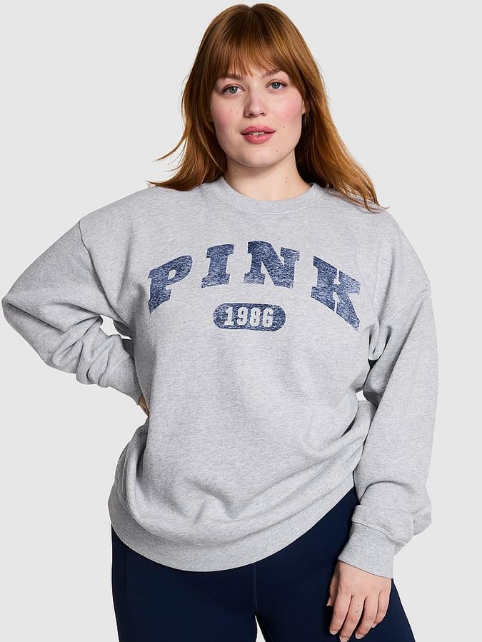 Ivy Fleece Oversized Crew Sweatshirt