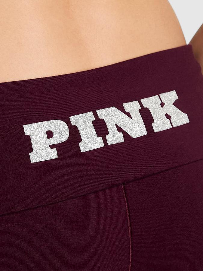 All-Day Cotton Foldover Flare Leggings image number 3