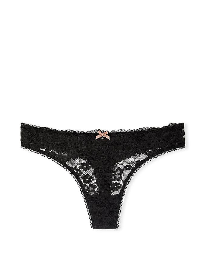 Lace-Front Thong Panty image number 2
