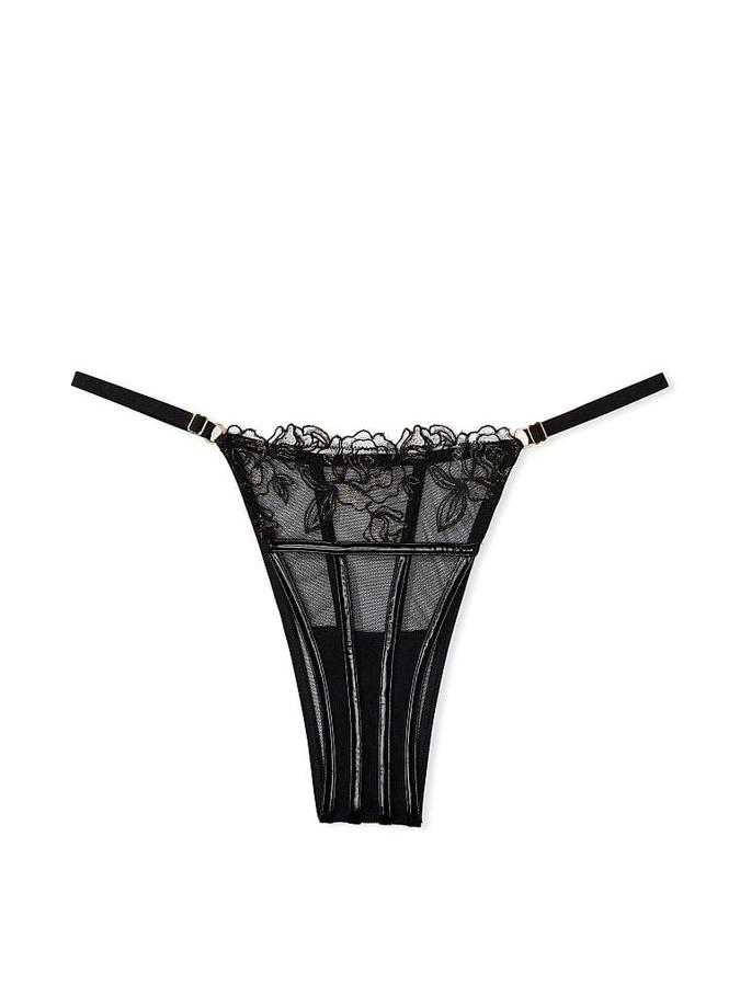 Midnight Affair Embroidery Brazilian Panty image number 2