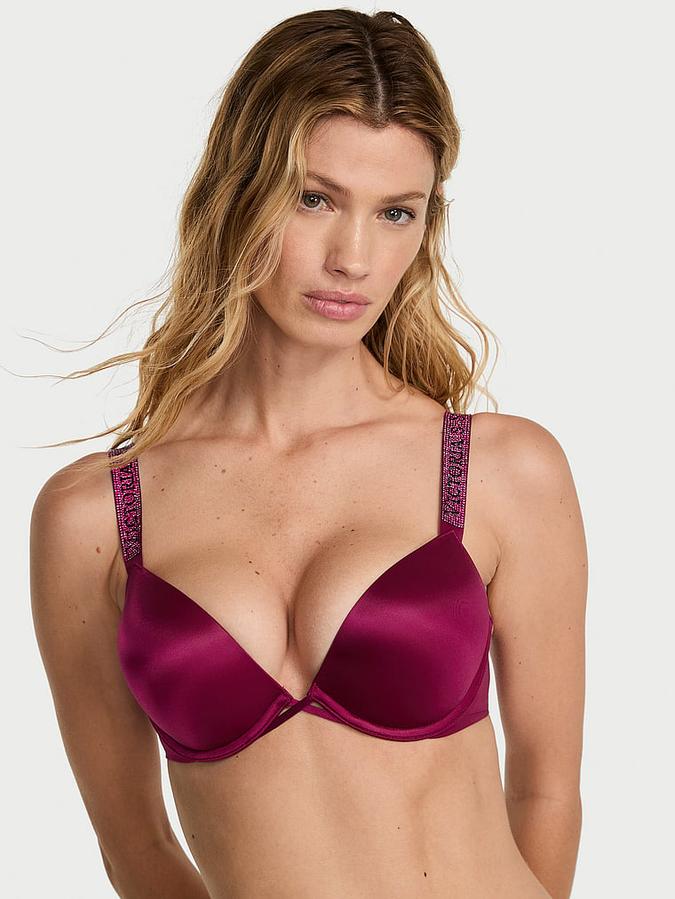 Bombshell Logo Shine Strap Add-2-Cups Push-Up Bra image number 0