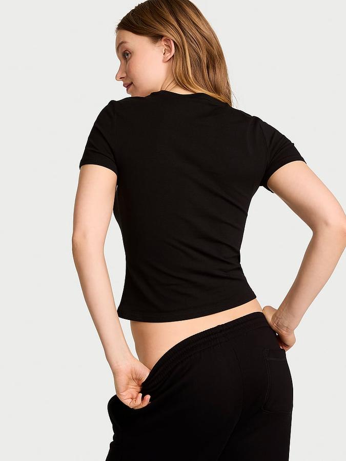 Stretch Cotton Fitted Tee image number 1