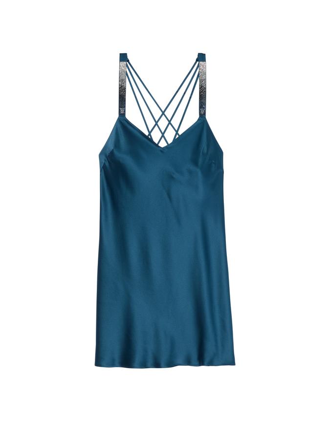 Scattered Shine Strap Satin Strappy-Back Slip image number 2