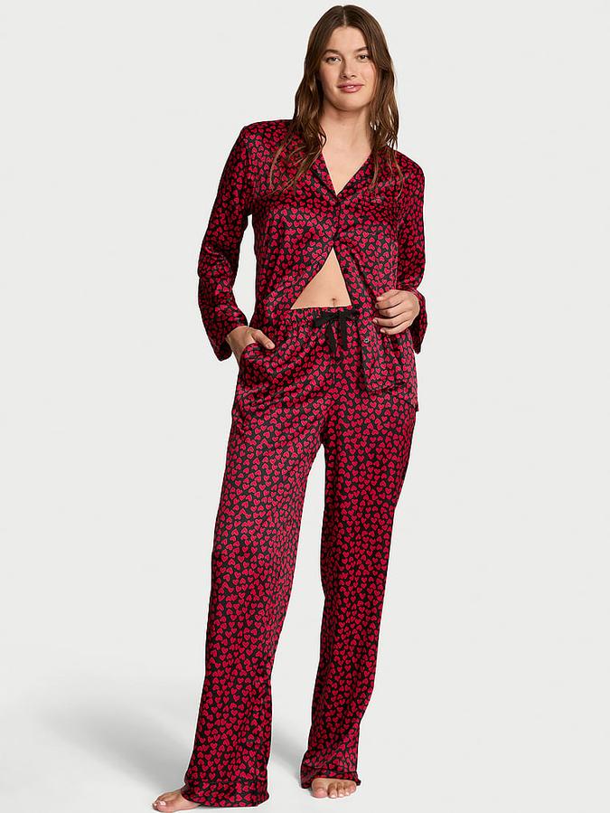 Signature Satin Long Pajama Set