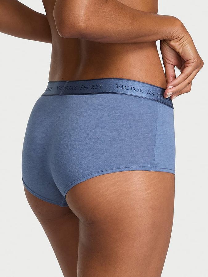 Logo Cotton Boyshort Panty image number 1