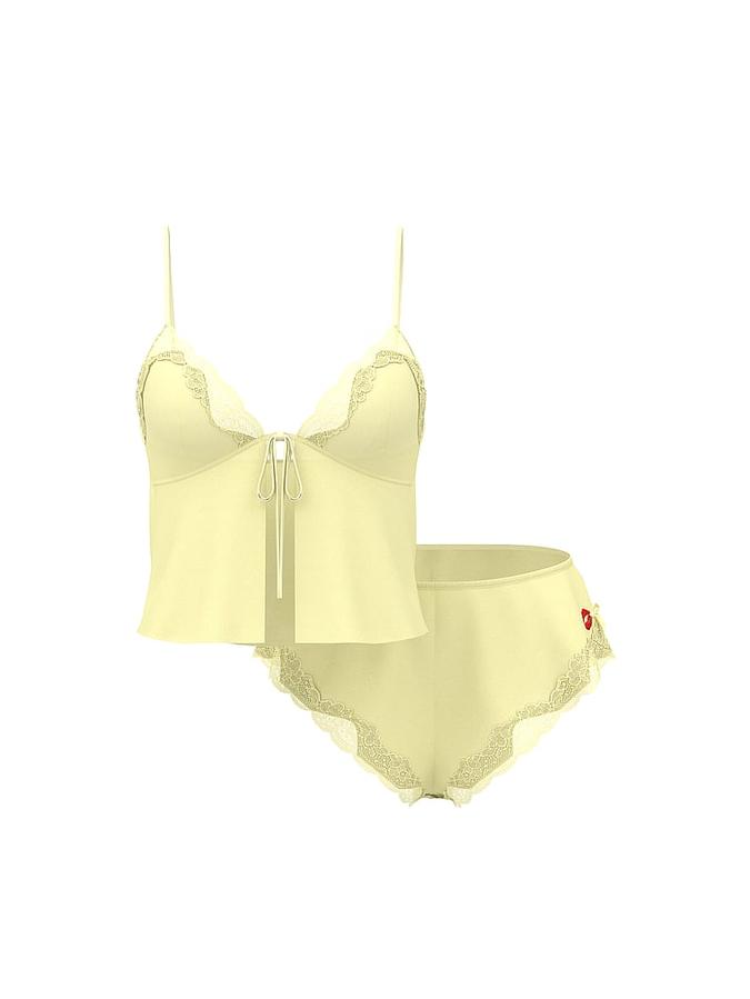 Tease Satin & Chiffon Flyaway Cami Set image number 2