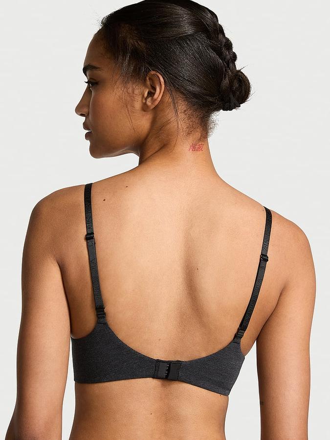 Cotton Logo Hardware Perfect Shape Push-Up Bra image number 1