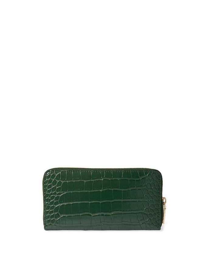 The Victoria Wallet Green Croc image number 3
