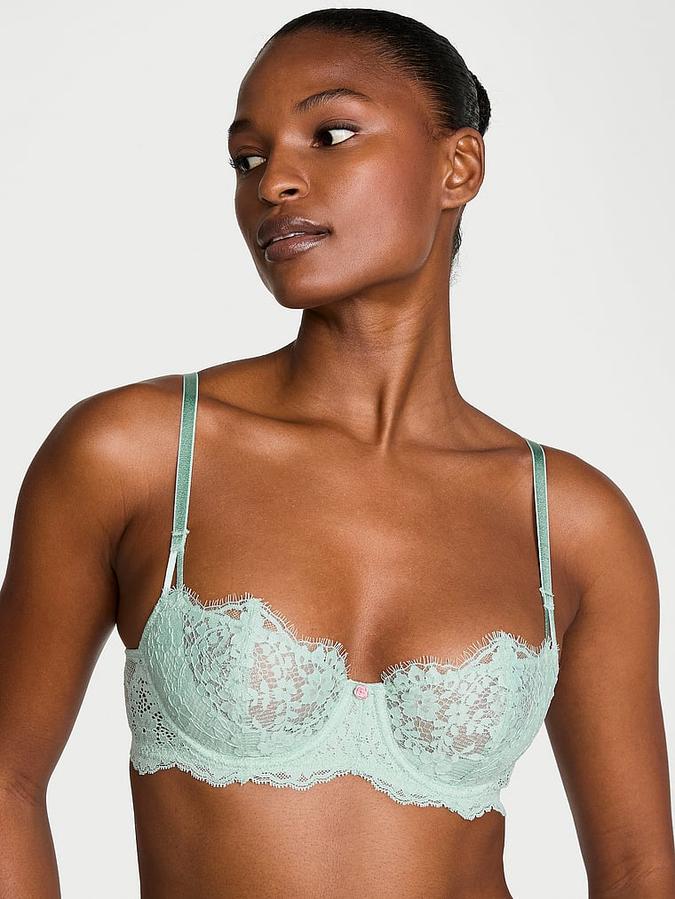 Wicked Unlined Lace Balconette Bra image number 0