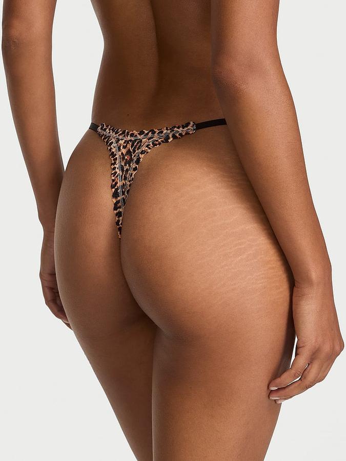 Blossom Lace String Thong Panty image number 1