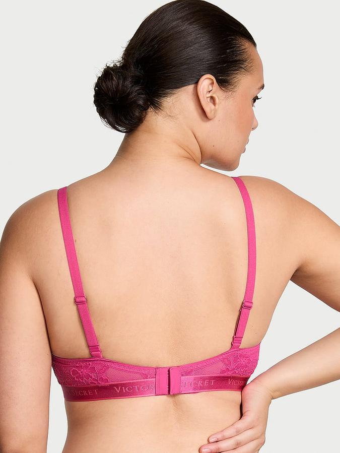 Push-Up Perfect Shape Lace-Trim Bra image number 1