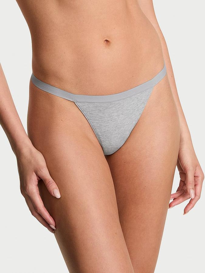Stretch Cotton V-String Panty