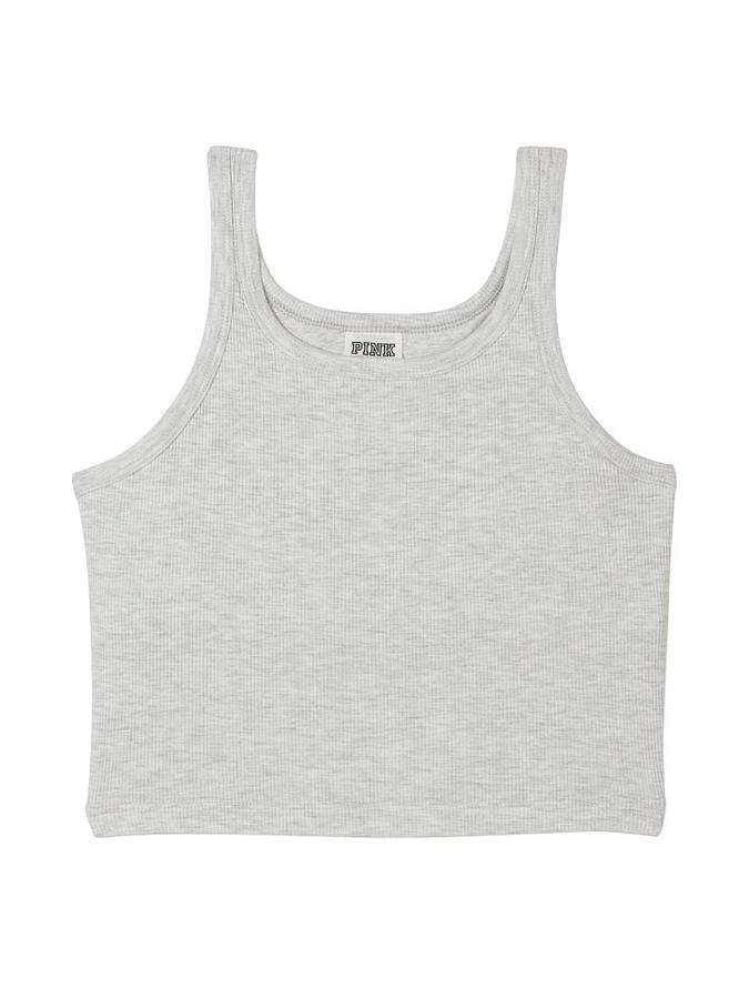 Cropped Rib Tank Top image number 2