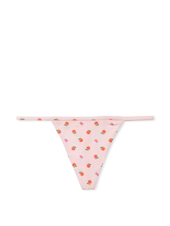 Stretch Cotton V-String Panty image number 2