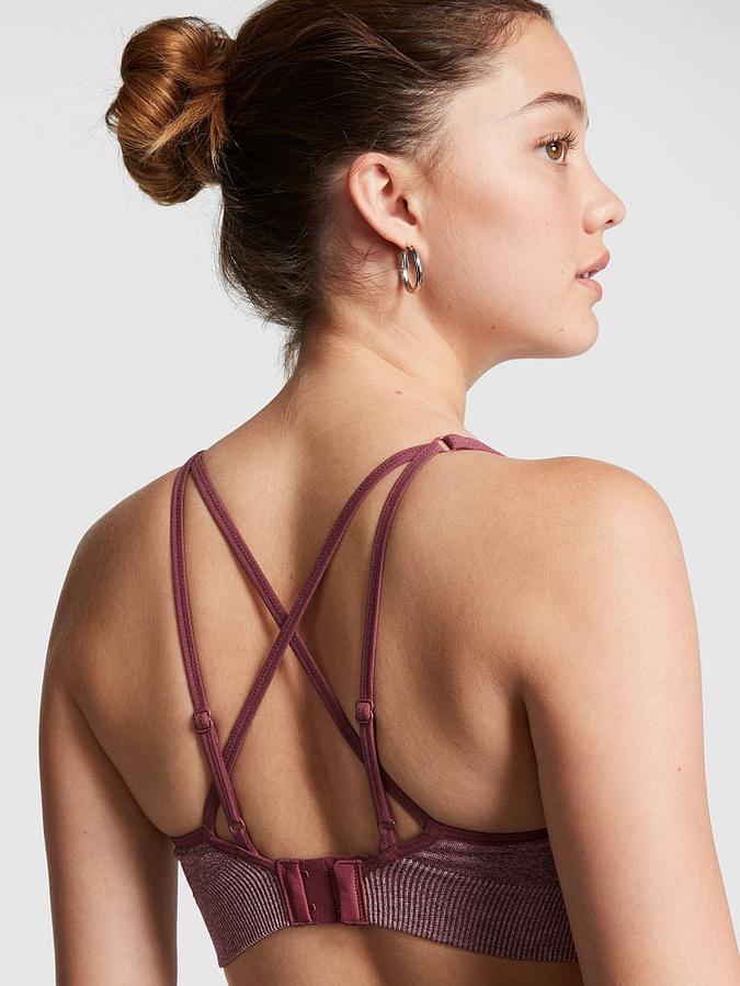 Pink Active Seamless Air Medium-Impact Sports Bra image number 1