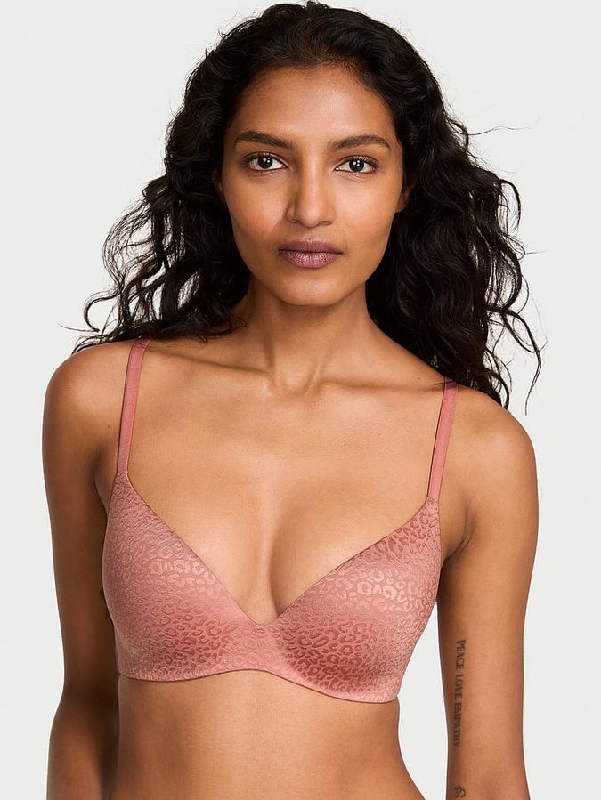 FlexFactor Lightly Lined Plunge Demi Bra image number 0