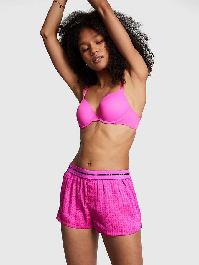 Satin Boxy Pajama Shorts image number 0