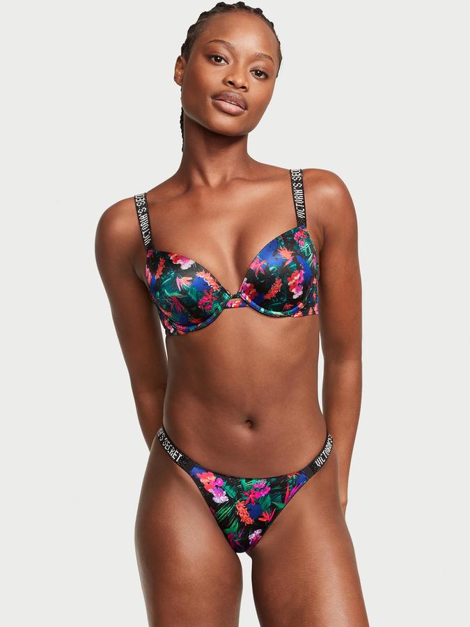 Victoria's Secret 花柄バンドゥビキニ Buy Shine Strap Cheeky Panty Online - Style ID: 112165035TUG